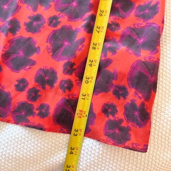 THU THU 100% Silk Colorful Mini Dress - Picture 16 of 16